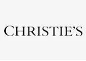 Paveikslėlyje pavaizduotas tarptautinių aukcionų namų "Christies" logotipas su žodžiu CHRISTIES, užrašytu didžiosiomis raidėmis juodu serifiniu šriftu šviesiame fone.