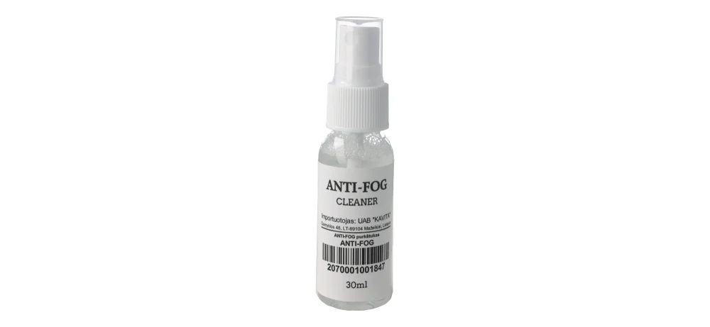ANTI-FOG akinių lęšių valiklis nuo rasojimo 30 ml.